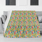 Watercolor Fruit Horizontal Flannel Breathable Blanket 4 Sizes - DeRose Seasonal