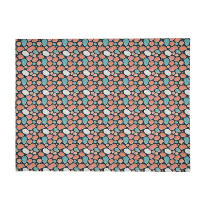Big Shells and Stars Horizontal Flannel Breathable Blanket 4 Sizes - DeRose Seasonal