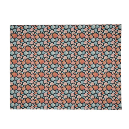 Big Shells Horizontal Flannel Breathable Blanket 4 Sizes - DeRose Seasonal