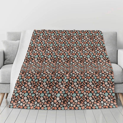 Seashells Horizontal Flannel Breathable Blanket 4 Sizes - DeRose Seasonal
