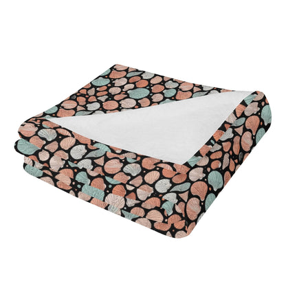 Seashells Horizontal Flannel Breathable Blanket 4 Sizes - DeRose Seasonal