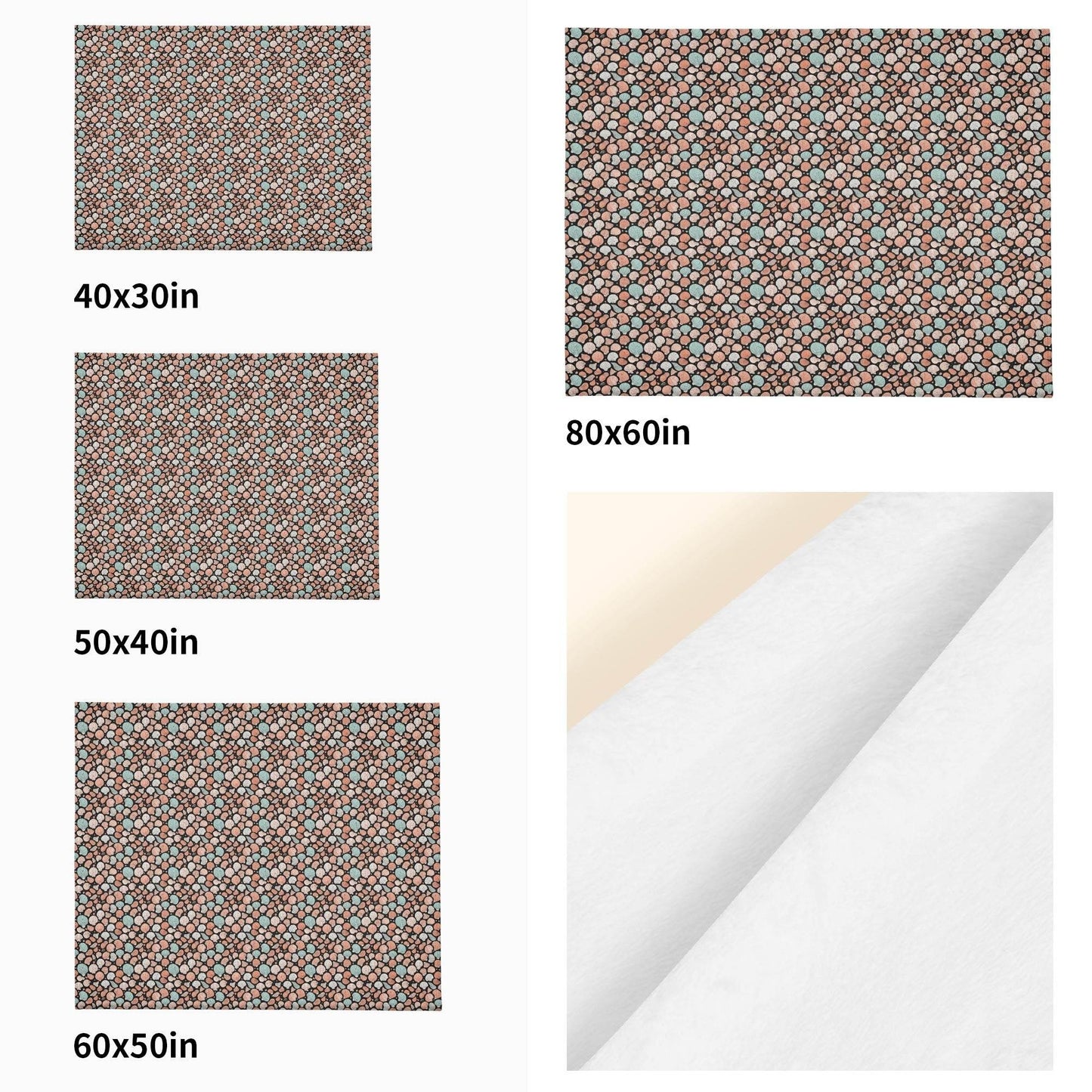 Seashells Horizontal Flannel Breathable Blanket 4 Sizes - DeRose Seasonal