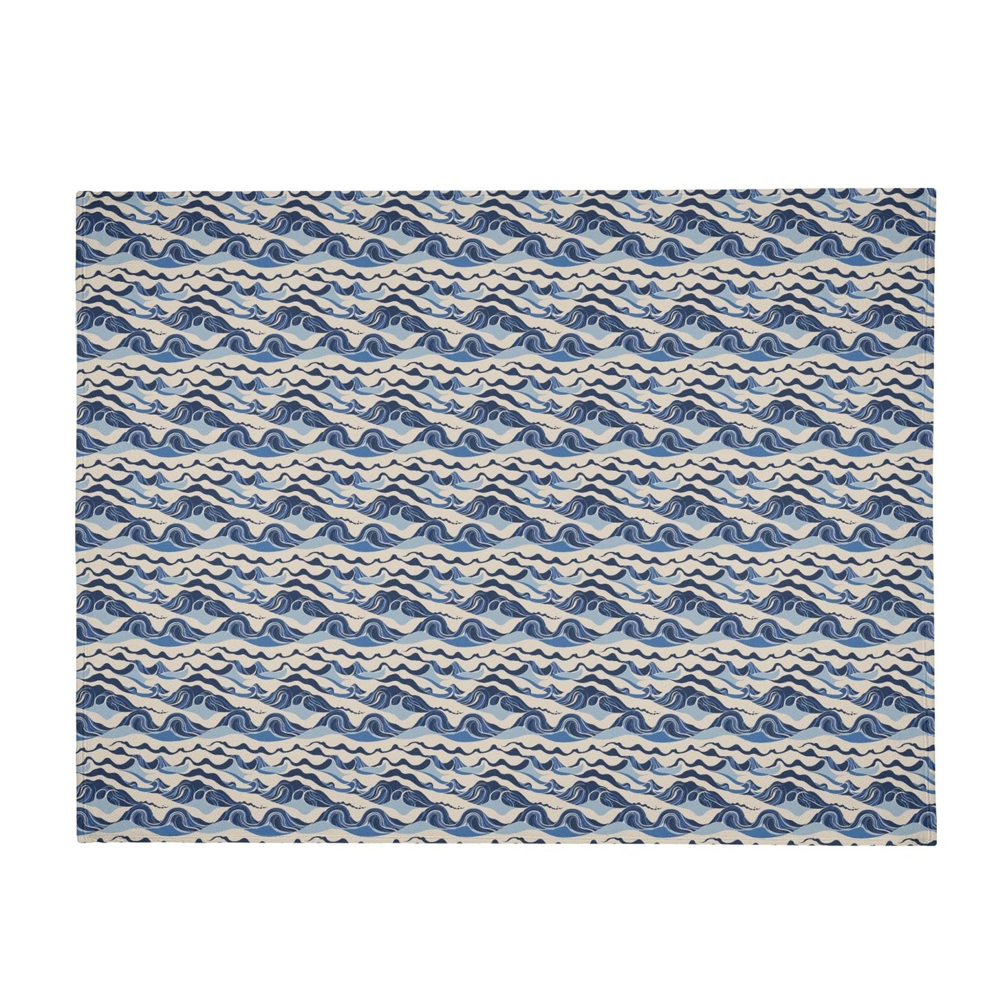 Abstract Waves Horizontal Flannel Breathable Blanket 4 Sizes - DeRose Seasonal