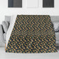 Gold Margarita Horizontal Flannel Breathable Blanket 4 Sizes - DeRose Seasonal