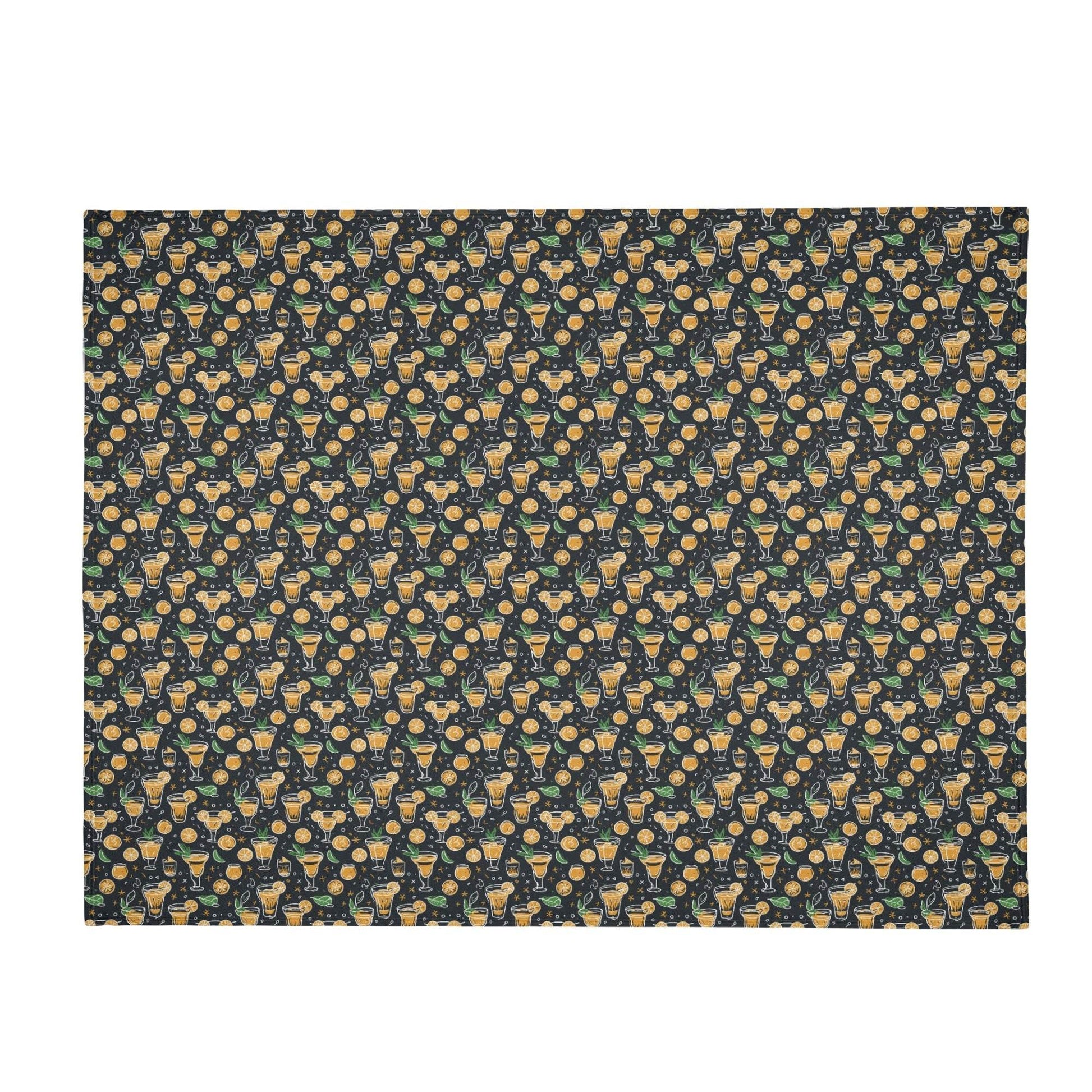 Gold Margarita Horizontal Flannel Breathable Blanket 4 Sizes - DeRose Seasonal