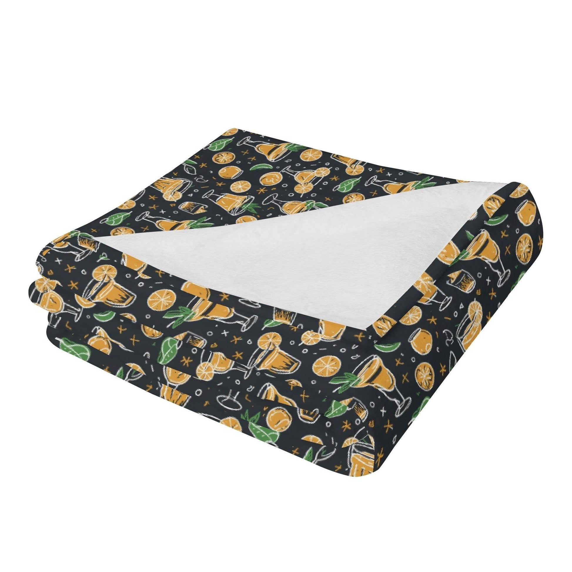 Gold Margarita Horizontal Flannel Breathable Blanket 4 Sizes - DeRose Seasonal