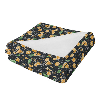 Gold Margarita Horizontal Flannel Breathable Blanket 4 Sizes - DeRose Seasonal