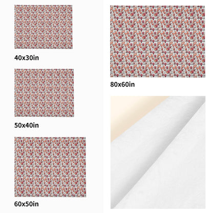 Wine Dining Horizontal Flannel Breathable Blanket 4 Sizes - DeRose Seasonal