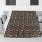 Forest Shrooms Horizontal Flannel Breathable Blanket 4 Sizes - DeRose Seasonal