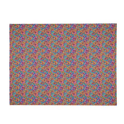 Floral Trippy Horizontal Flannel Breathable Blanket 4 Sizes - DeRose Seasonal