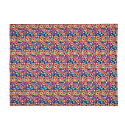 Daisy Tie-Dye Horizontal Flannel Breathable Blanket 4 Sizes - DeRose Seasonal