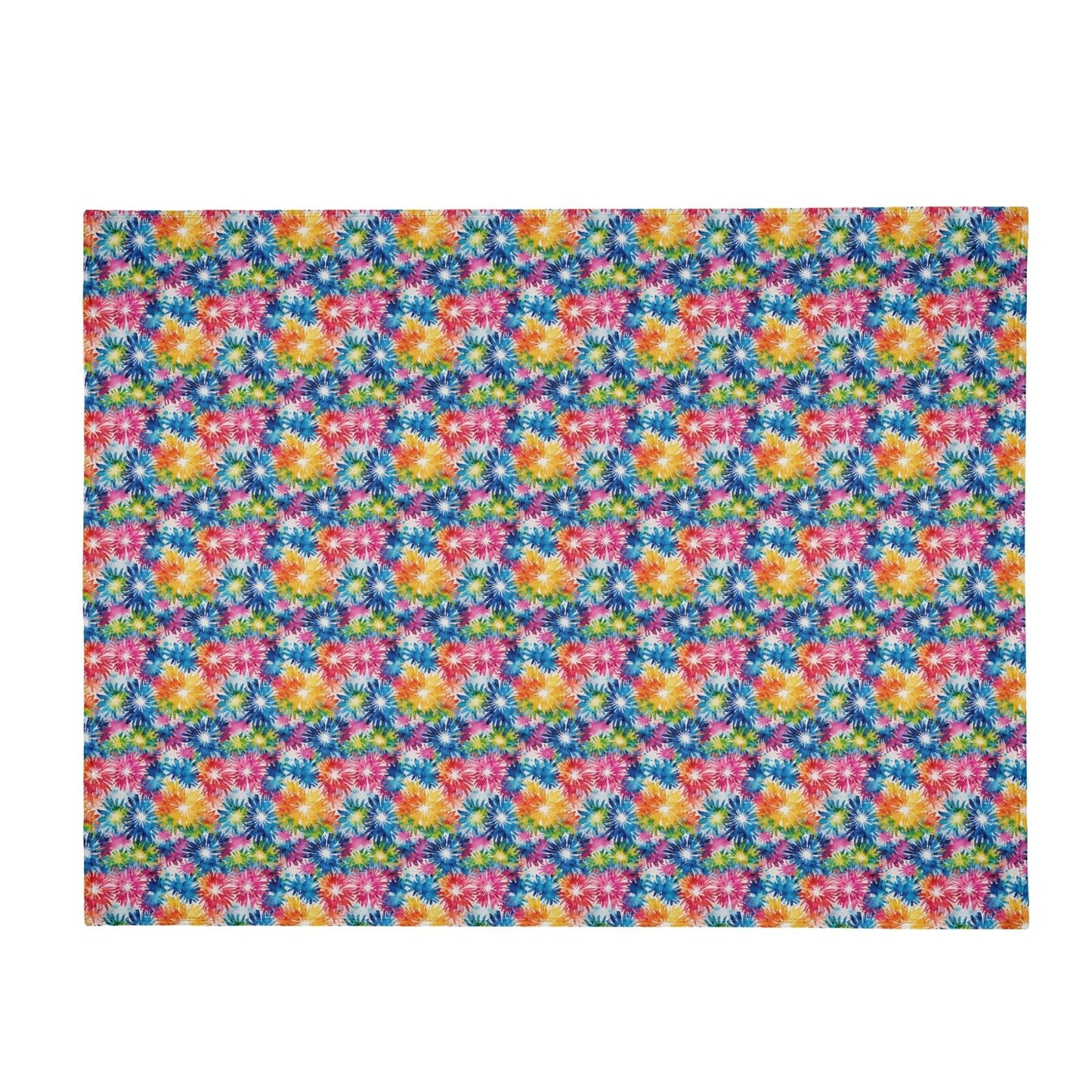 Tie-Dye Explosion Horizontal Flannel Breathable Blanket 4 Sizes - DeRose Seasonal