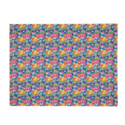 Tie-Dye Explosion Horizontal Flannel Breathable Blanket 4 Sizes - DeRose Seasonal
