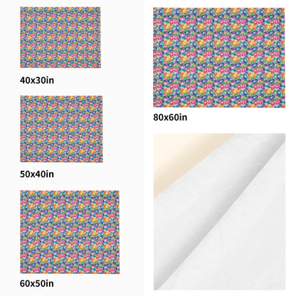 Tie-Dye Explosion Horizontal Flannel Breathable Blanket 4 Sizes - DeRose Seasonal
