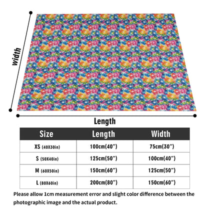Tie-Dye Explosion Horizontal Flannel Breathable Blanket 4 Sizes - DeRose Seasonal