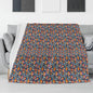 Tie-Dye Mushrooms Horizontal Flannel Breathable Blanket 4 Sizes - DeRose Seasonal