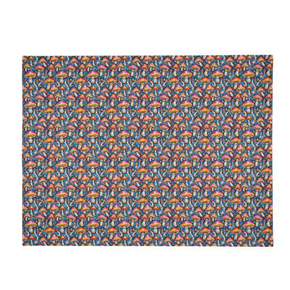 Tie-Dye Mushrooms Horizontal Flannel Breathable Blanket 4 Sizes - DeRose Seasonal