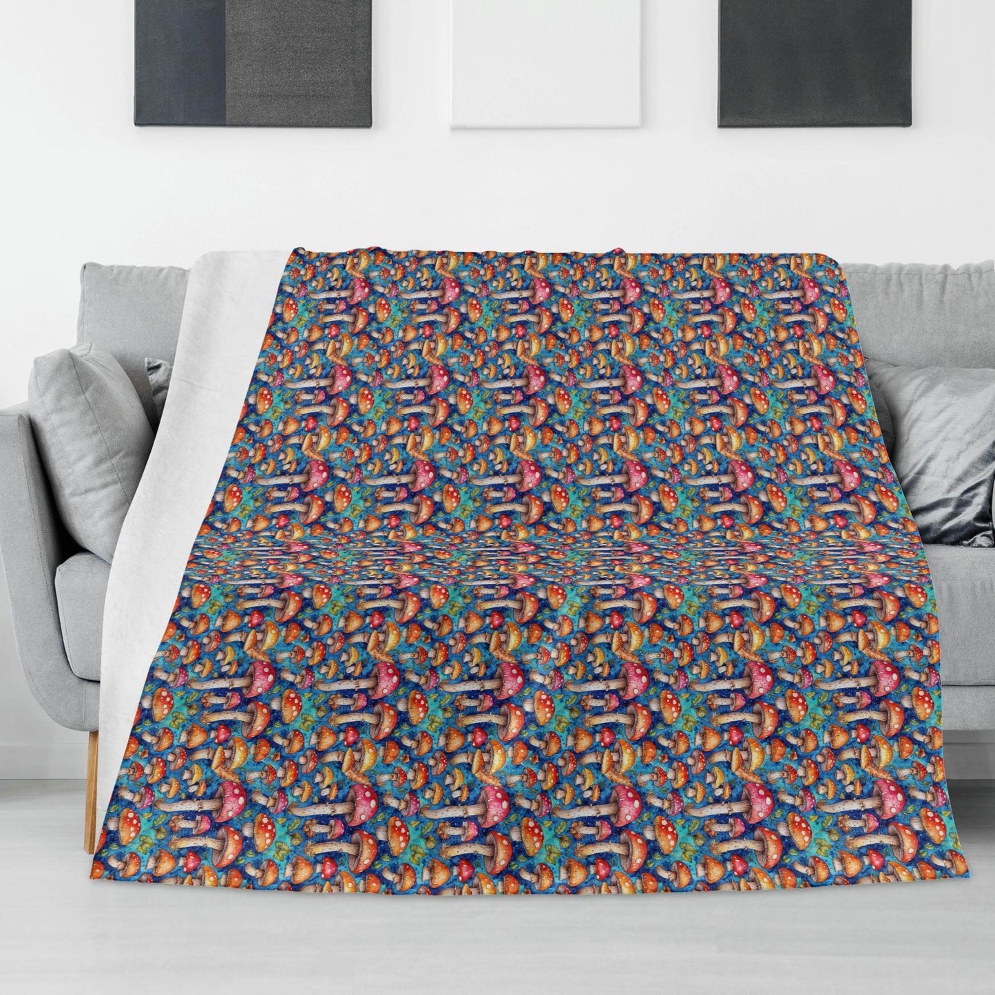 Trippy Tie-Dye Horizontal Flannel Breathable Blanket 4 Sizes - DeRose Seasonal