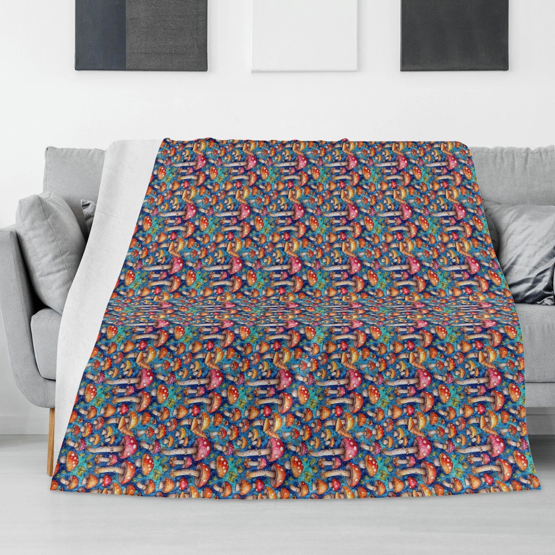 Trippy Tie-Dye Horizontal Flannel Breathable Blanket 4 Sizes - DeRose Seasonal