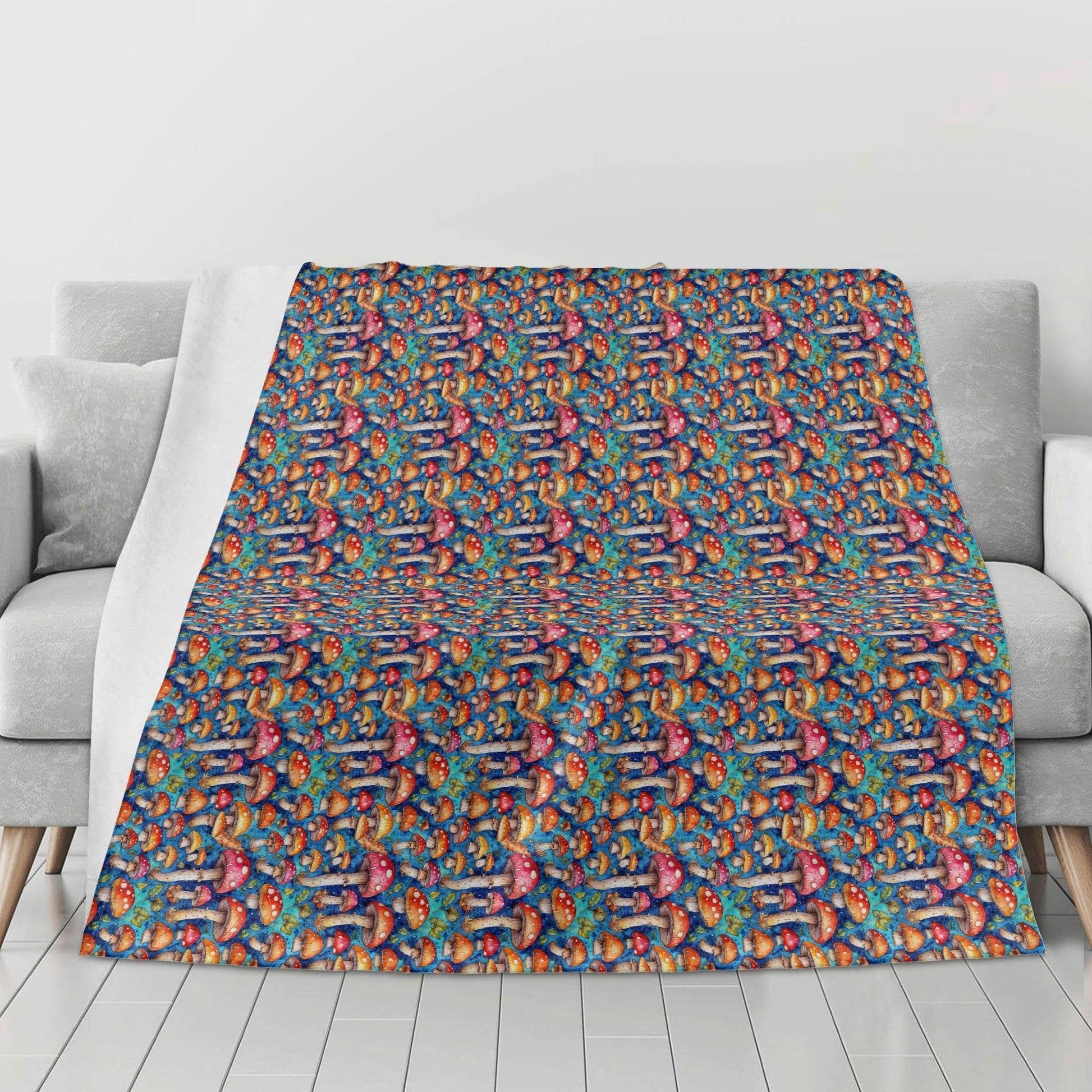 Trippy Tie-Dye Horizontal Flannel Breathable Blanket 4 Sizes - DeRose Seasonal