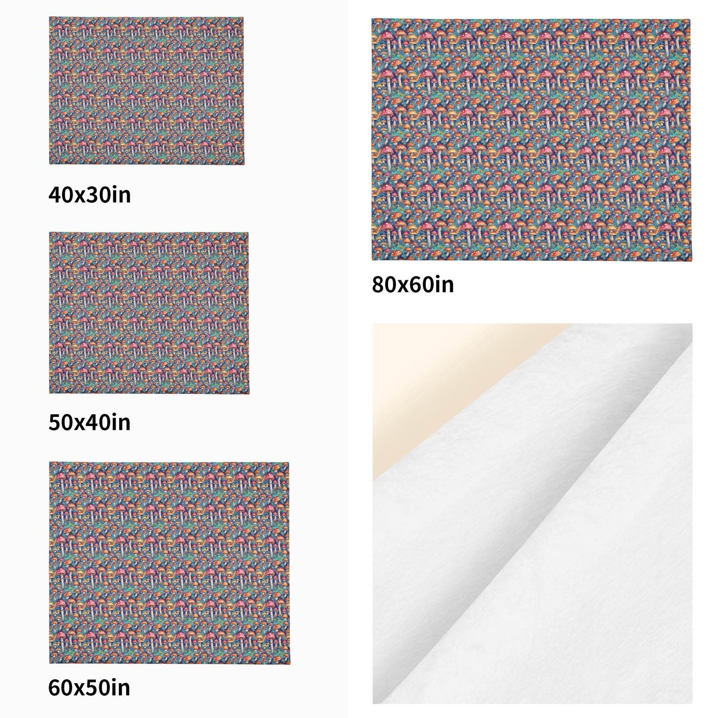 Trippy Tie-Dye Horizontal Flannel Breathable Blanket 4 Sizes - DeRose Seasonal
