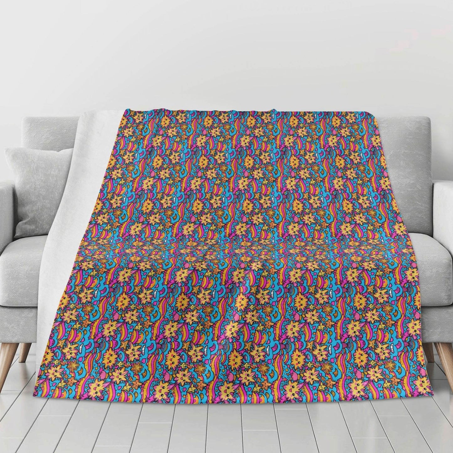 Squishy Star Horizontal Flannel Breathable Blanket 4 Sizes - DeRose Seasonal