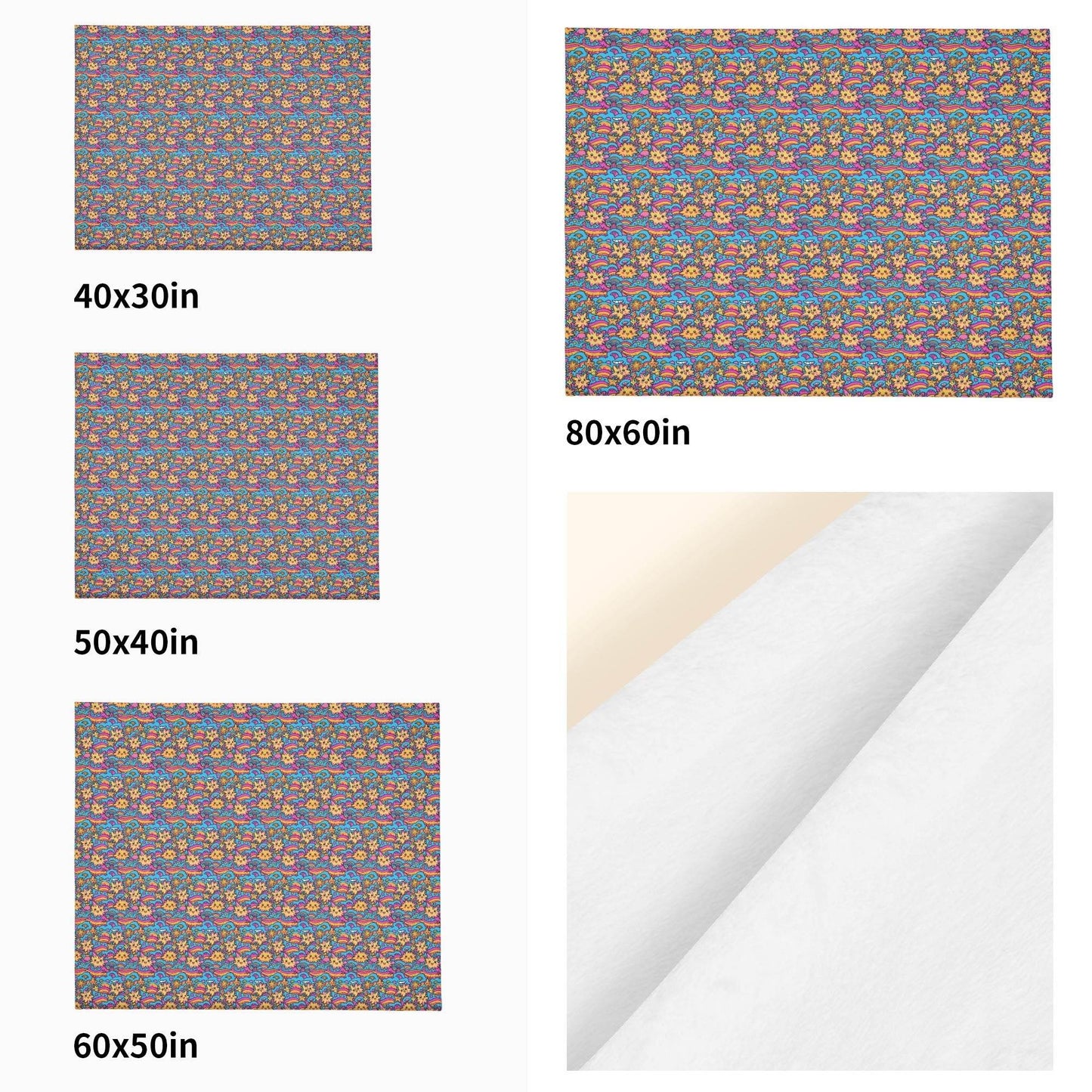 Squishy Star Horizontal Flannel Breathable Blanket 4 Sizes - DeRose Seasonal