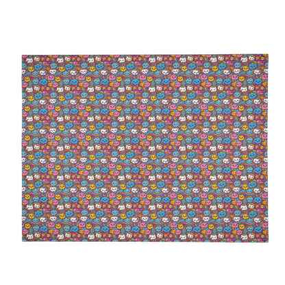 Cute Clouds Horizontal Flannel Breathable Blanket 4 Sizes - DeRose Seasonal