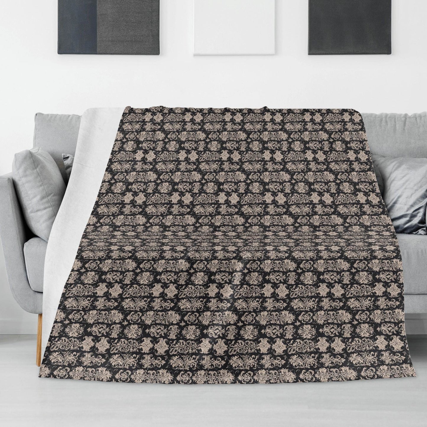 Gothic Emblem Horizontal Flannel Breathable Blanket 4 Sizes - DeRose Seasonal