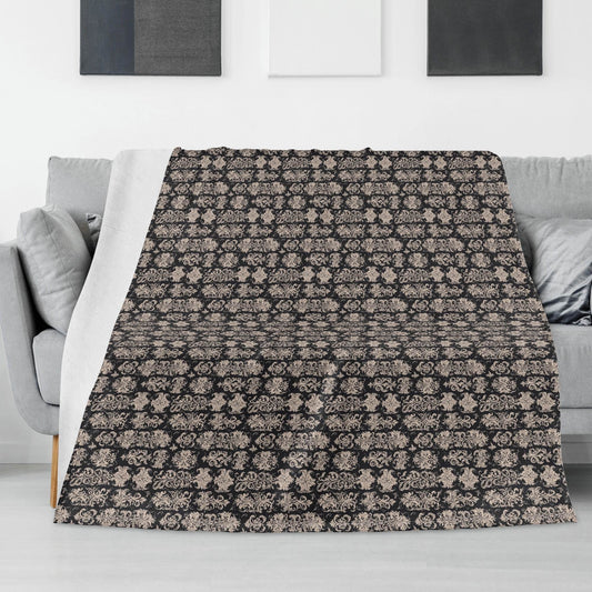 Gothic Emblem Horizontal Flannel Breathable Blanket 4 Sizes - DeRose Seasonal