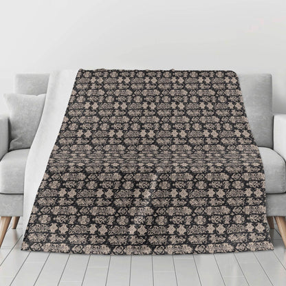 Gothic Emblem Horizontal Flannel Breathable Blanket 4 Sizes - DeRose Seasonal