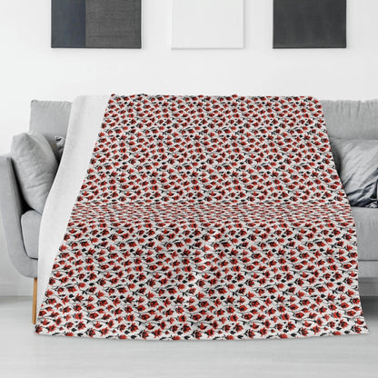 Floral Fire Horizontal Flannel Breathable Blanket 4 Sizes - DeRose Seasonal