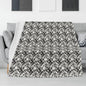 Ink Floral Horizontal Flannel Breathable Blanket 4 Sizes - DeRose Seasonal