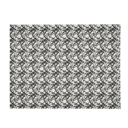Ink Floral Horizontal Flannel Breathable Blanket 4 Sizes - DeRose Seasonal