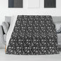 Flying Skulls Horizontal Flannel Breathable Blanket 4 Sizes - DeRose Seasonal
