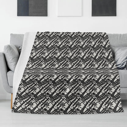 Devil Veins Horizontal Flannel Breathable Blanket 4 Sizes - DeRose Seasonal