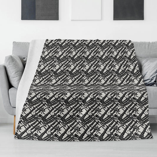 Devil Veins Horizontal Flannel Breathable Blanket 4 Sizes - DeRose Seasonal