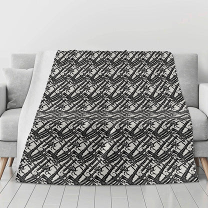 Devil Veins Horizontal Flannel Breathable Blanket 4 Sizes - DeRose Seasonal