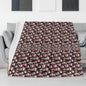 Love Skulls Horizontal Flannel Breathable Blanket 4 Sizes - DeRose Seasonal