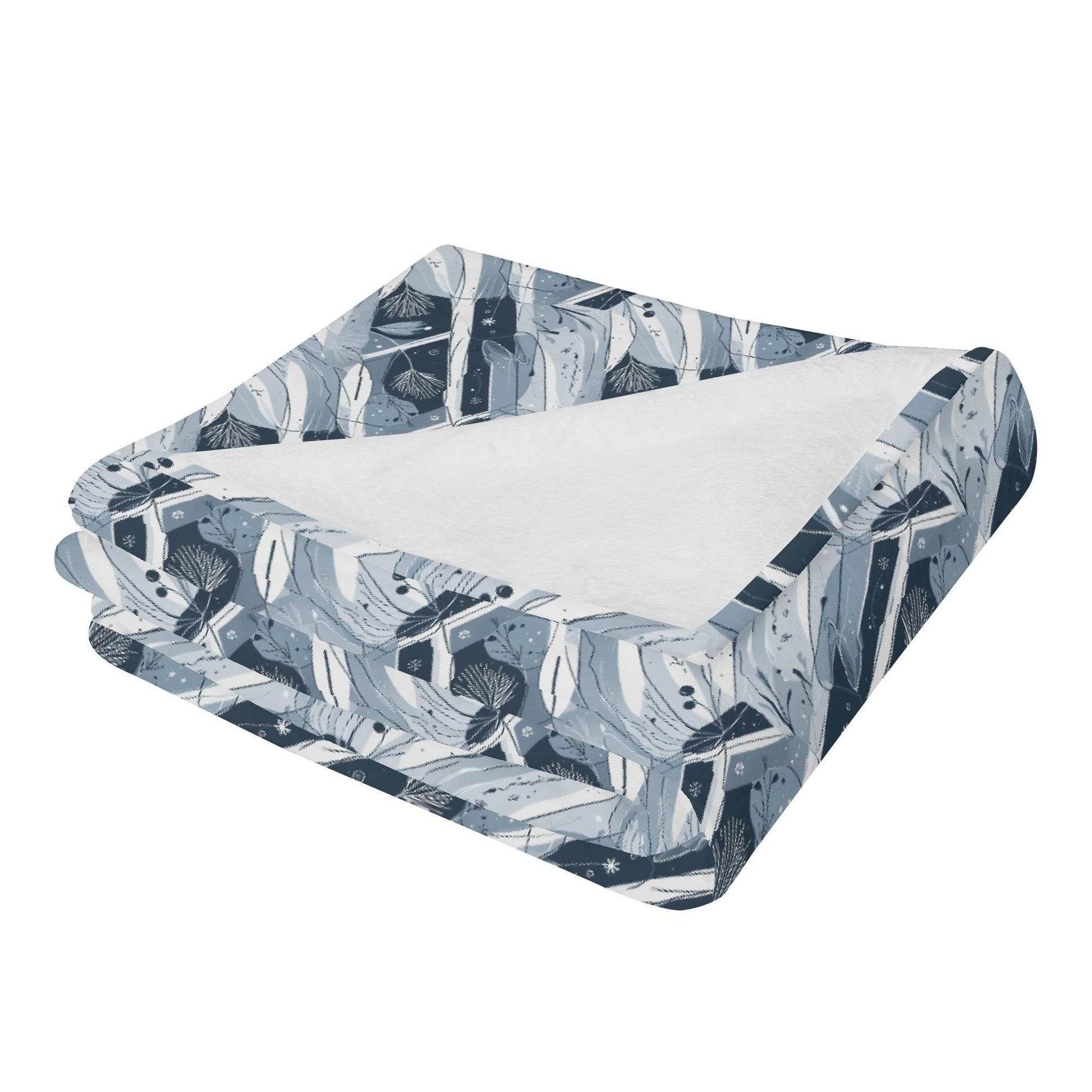 Blue Wind Horizontal Flannel Breathable Blanket 4 Sizes - DeRose Seasonal