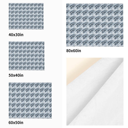 Blue Wind Horizontal Flannel Breathable Blanket 4 Sizes - DeRose Seasonal