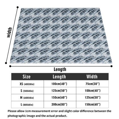 Blue Wind Horizontal Flannel Breathable Blanket 4 Sizes - DeRose Seasonal