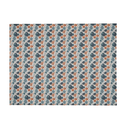 Freezing Leaves Horizontal Flannel Breathable Blanket 4 Sizes - DeRose Seasonal