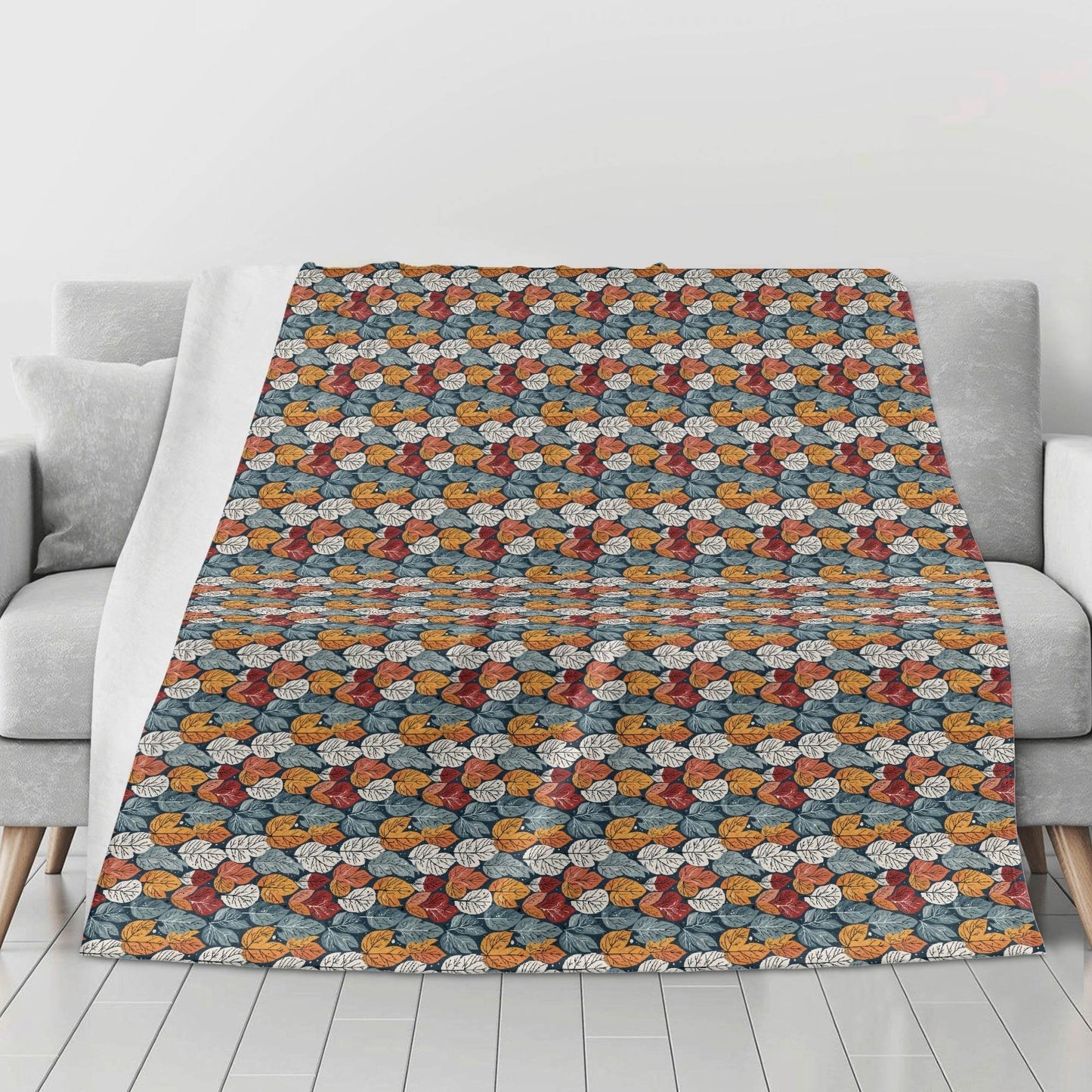 Fall Into Winter Horizontal Flannel Breathable Blanket 4 Sizes - DeRose Seasonal