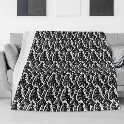 Winter Town Horizontal Flannel Breathable Blanket 4 Sizes - DeRose Seasonal