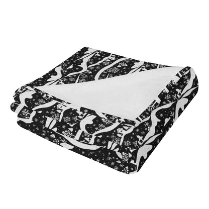 Winter Town Horizontal Flannel Breathable Blanket 4 Sizes - DeRose Seasonal