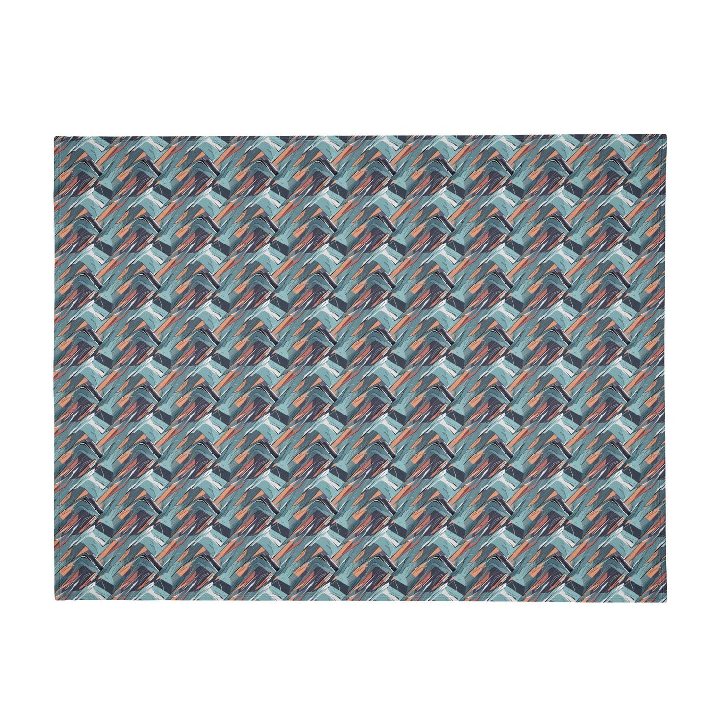 Abstract Breeze Horizontal Flannel Breathable Blanket 4 Sizes - DeRose Seasonal