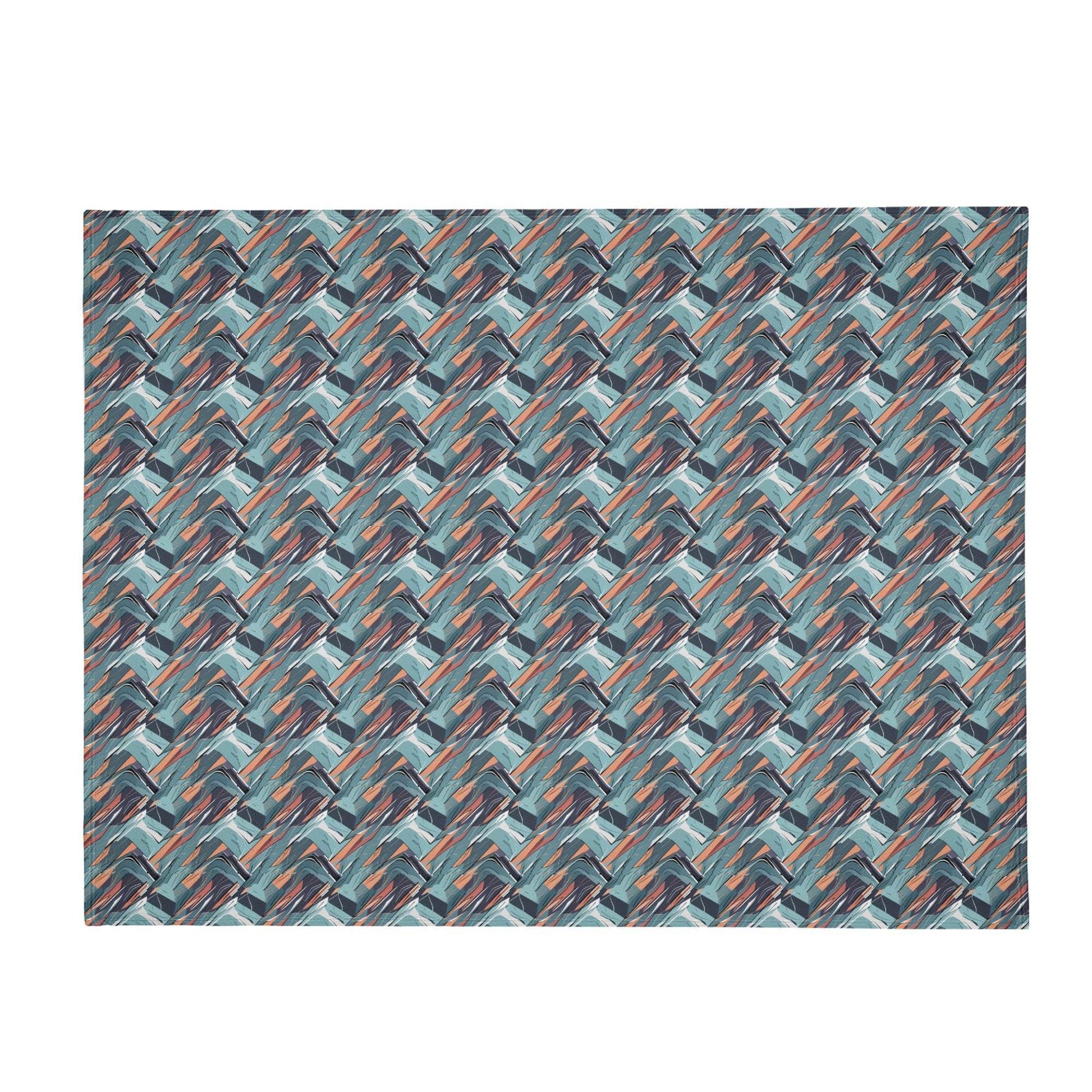 Abstract Breeze Horizontal Flannel Breathable Blanket 4 Sizes - DeRose Seasonal