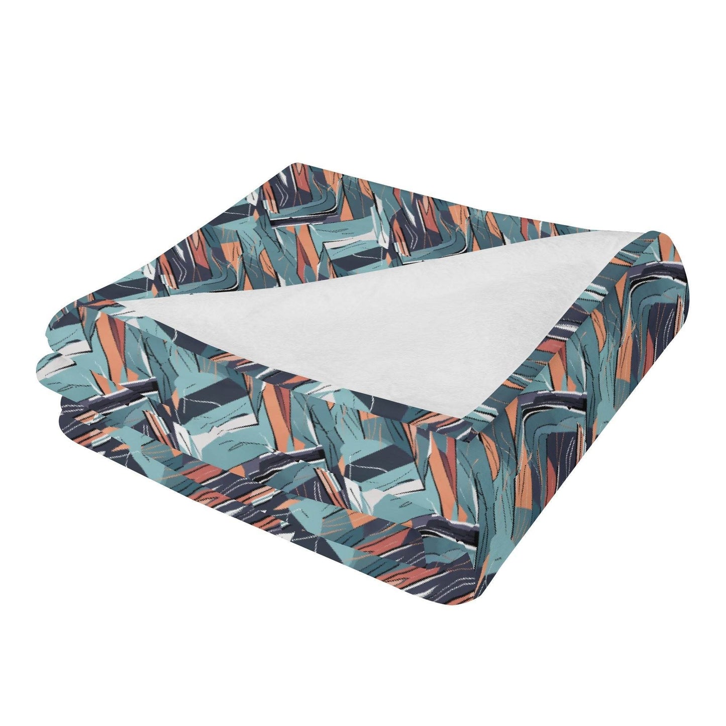 Abstract Breeze Horizontal Flannel Breathable Blanket 4 Sizes - DeRose Seasonal