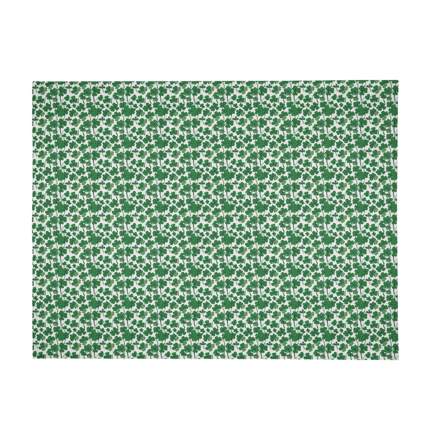 Little Clovers Horizontal Flannel Breathable Blanket 4 Sizes - DeRose Seasonal